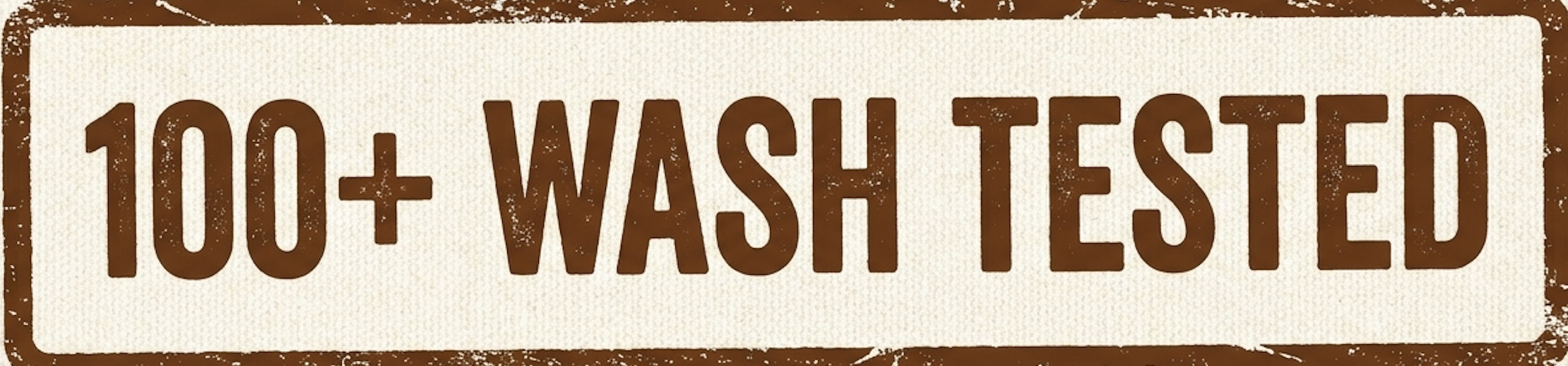 100+ wash tested