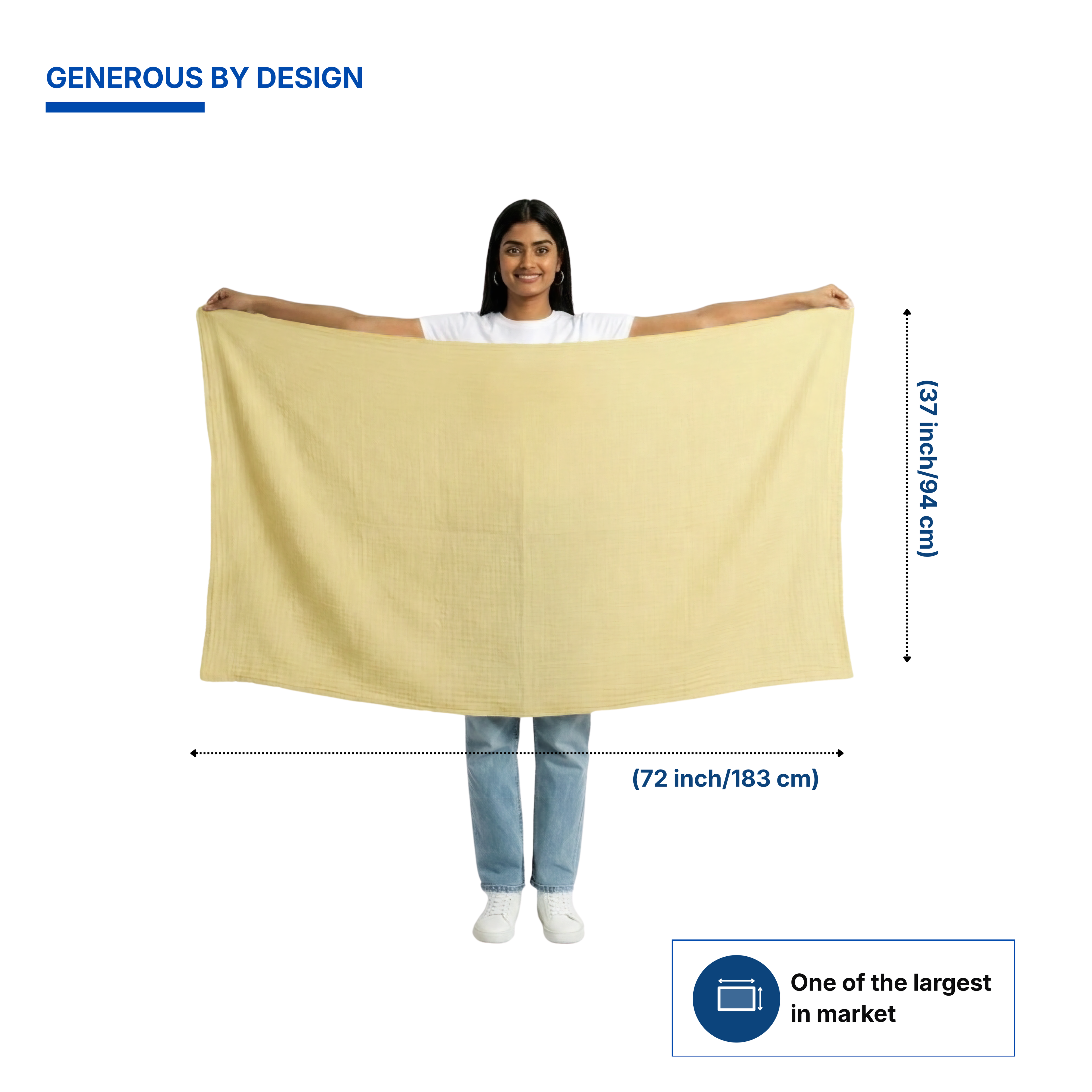Muslin Nursing Poncho (Yellow)