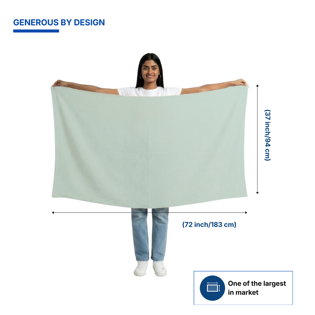 Muslin Nursing Poncho (Sage Green)