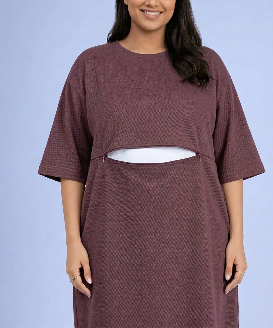 T-shirt Dress with nursing access