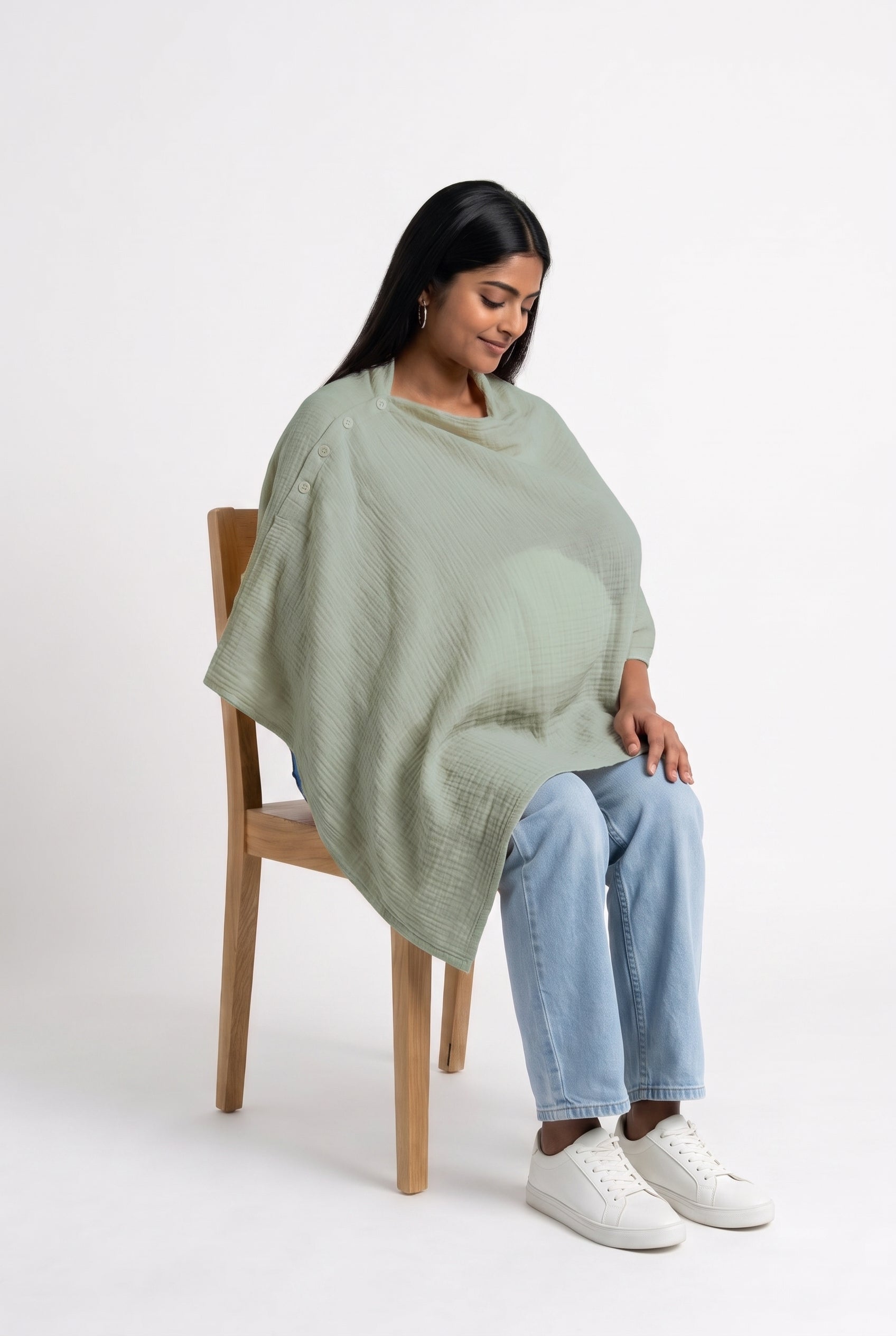 Muslin Nursing Poncho