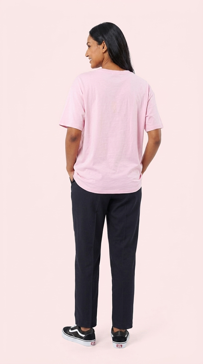 Nursing Tshirt - Vertical Zip - Relaxed Fit